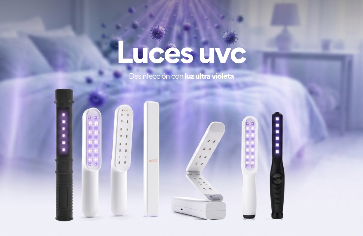 Luces UVC para desinfección con luz ultravioleta